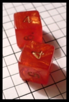 Dice : Dice - 6D - Red Orange Swirl - SK Collection buy Nov 2010